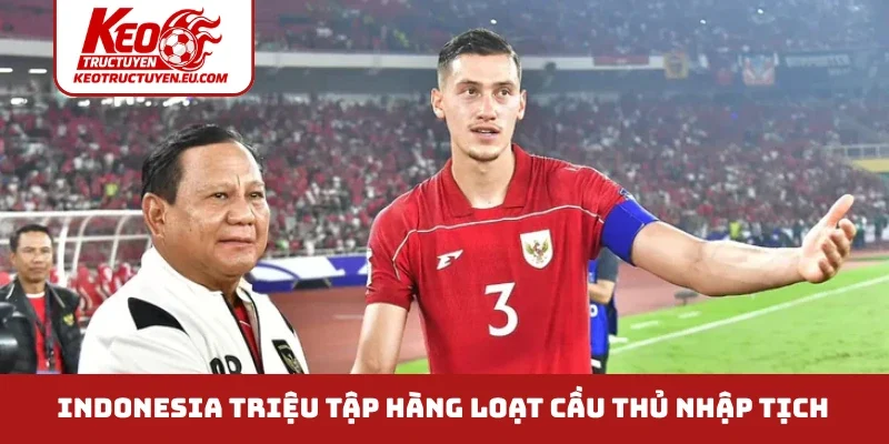 Indonesia triệu tập hàng loạt cầu thủ nhập tịch